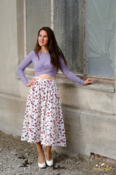 eBook Crop-Top mit Twist "Viola" Größe 30-50 Schnittmuster & Nähanleitung