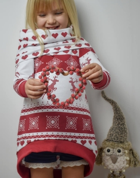 Eigenproduktion "Nieves" rot French Terry