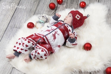 Preview: Eigenproduktion "Nieves" rot French Terry