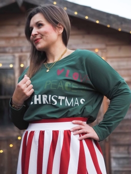 Bügelbild "love peace christmas"