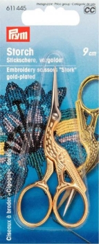 Prym Stickschere Storch goldfarben