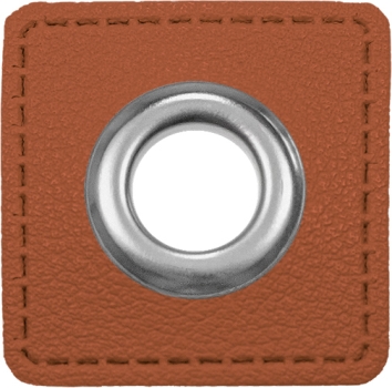 Ösen Patch Quadrat camel