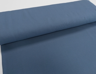 Fein-Rippjersey uni jeansblau