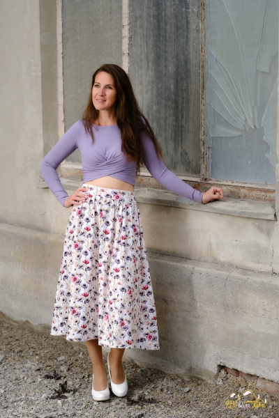 eBook Crop-Top mit Twist "Viola" Größe 30-50 Schnittmuster & Nähanleitung