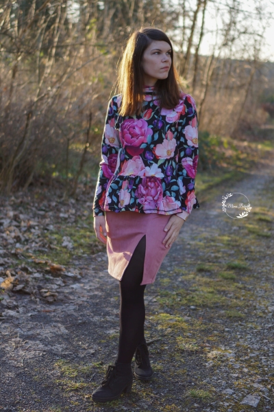 Bio-Eigenproduktion "Sophia" schwarz French Terry