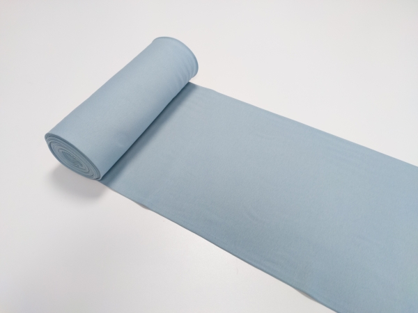 Bio-Bündchen uni rauchblau