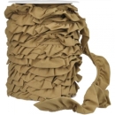 Jersey Volantband hellbraun