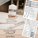 Druckvorlage "Silvester" Kerzen/Anhänger PDF & JPG